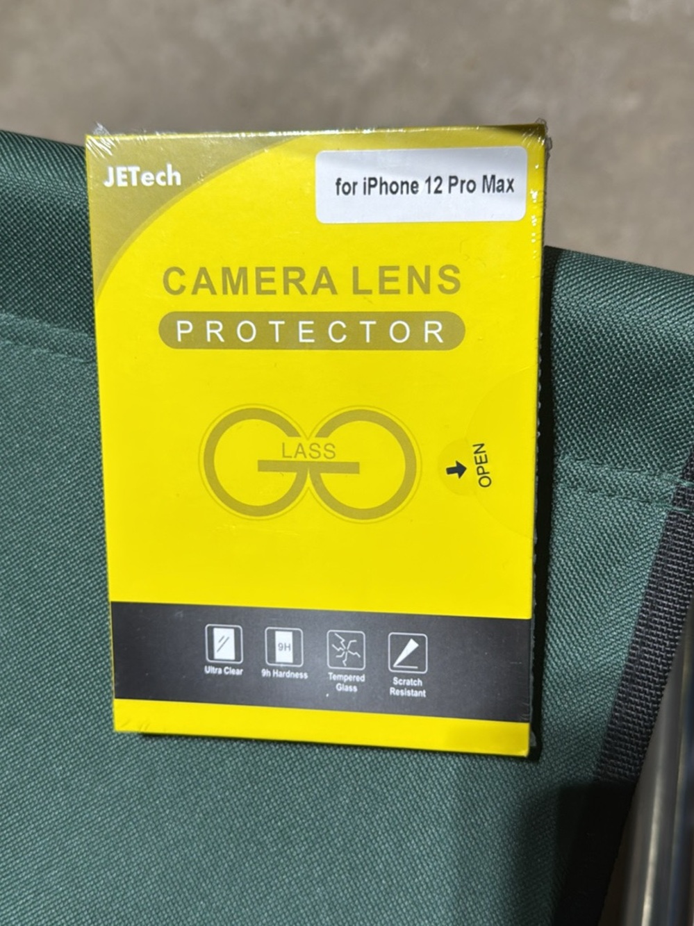 JETech Yellow Camera Lens Protector for iPhone 12 Pro Max
